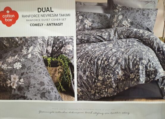 Posteljina COTTON BOX DUAL Camely-antrasit