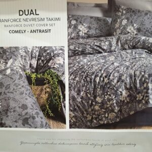 Posteljina COTTON BOX DUAL Camely-antrasit