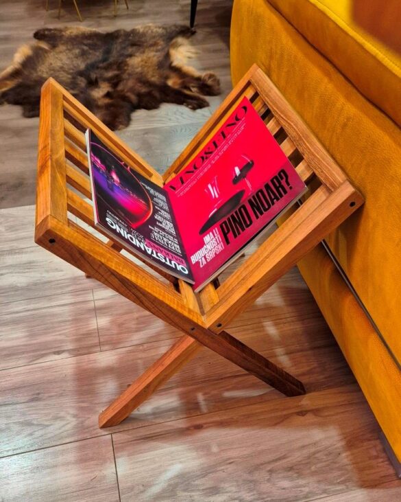 Stalak za novine wood oak