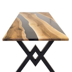 Epoxy  sto 90x270 cm Orah/crni neprovidni