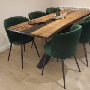 Trpezarijski sto Hrast/Epoxi smola