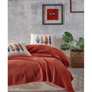 POSTELJINA DOUBLE PIKE Plumy Kiremit COTON BOX