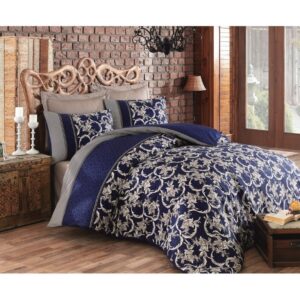 Posteljina PERA LACIVERT DOUBLE pamucni saten