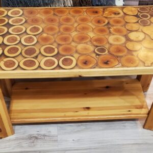 Klub sto model 22A Ariš epoxy smola