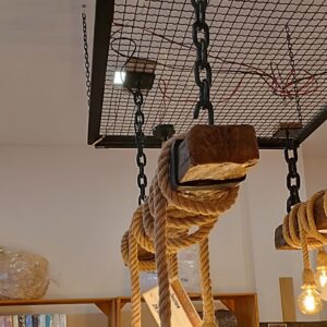 Luster hrastova rustik greda 100 cm