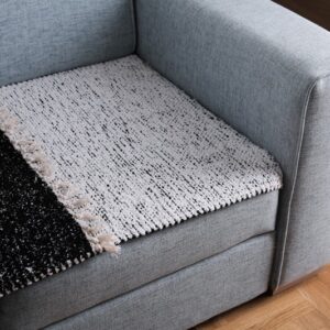 Krpara/Fleker 100% pamuk- Black/Ivory