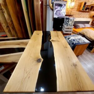 Epoxy sto Hrast/crni 90x180 cm -30% za gotovinu