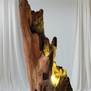 Rusticna drvena LED lampa podna/zidna