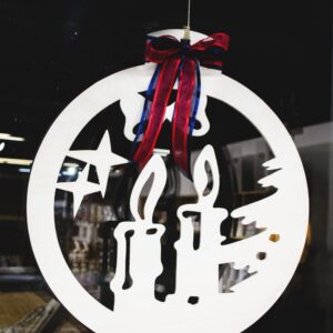 NOVOGODIŠNJI UKRASI ZA IZLOGE fi 48 cm