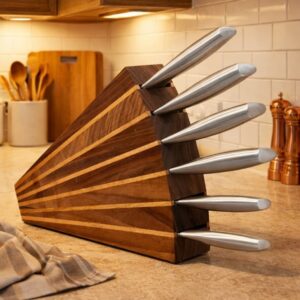 Blok za nozeve Lepeza  Orah art:6070